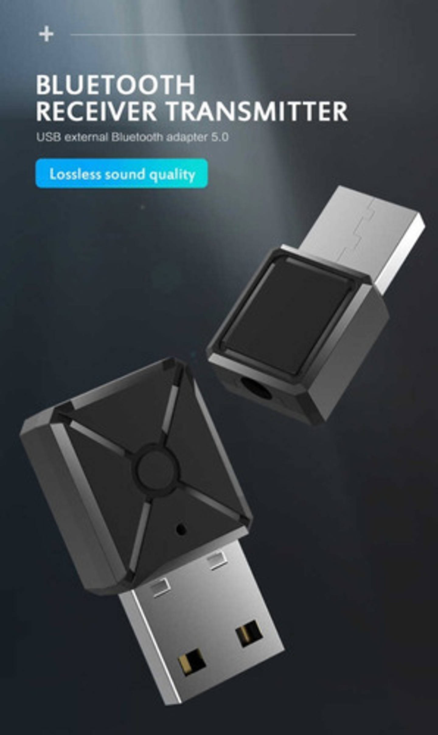 Transmisor Y Receptor Mini Usb Bluetooth 5.0 Tv Aux / Rx- Tx 5
