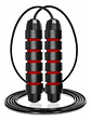 Cuerda De Saltar Crossfit Alta Velocidad Ejercicio Fitness Negro Y Rojo - Miniatura 2