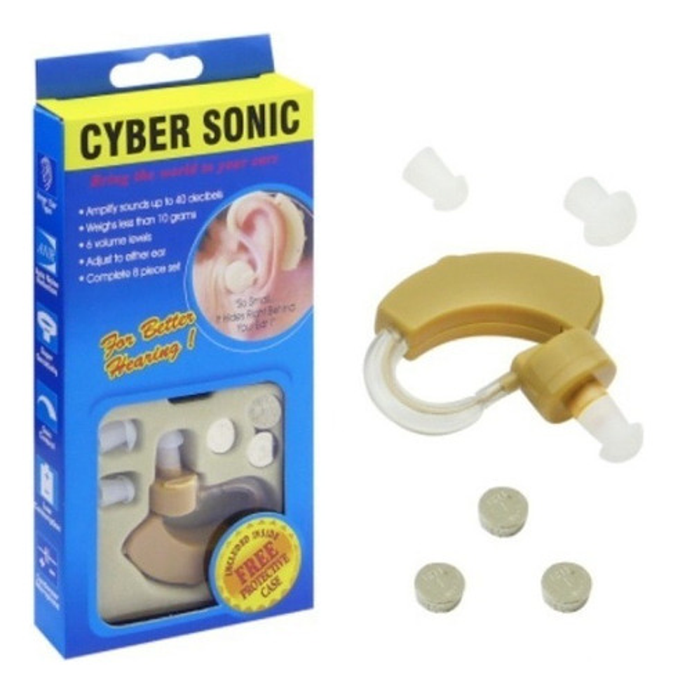 Audífono Ortopédico Cyber Sonic Amplificador Sonido 40db Crema 2