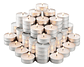 Pack 100 Velas Tealight Sin Aroma Con Portavela Aluminio 4h - Miniatura 1