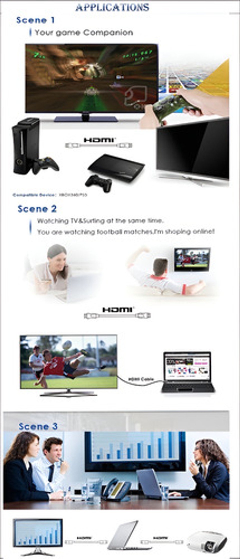 Cable Hdmi 1.5 Metros, Video Full Hd 1080p, (no 4k) 7