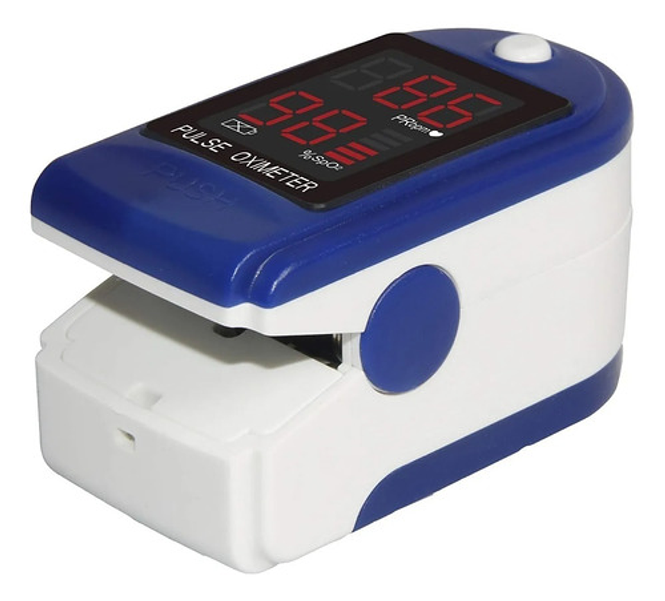 Oximetro De Pulso Saturometro Pediatrico Saturador Oxigeno Azul Marino 1