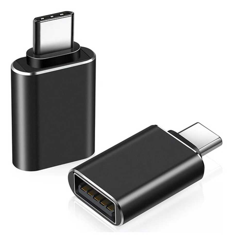 Adaptador Usb-c Macho A Usb-a Hembra - Certificado Norplat Color Negro 1