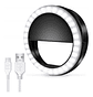 Aro De Luz Recargable Portátil Clip Celular Color Negro - Miniatura 2