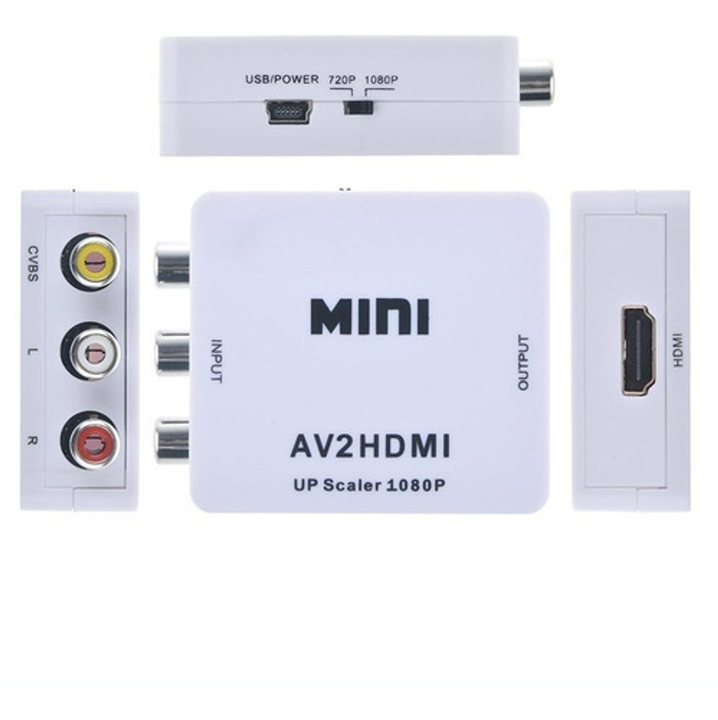 Adaptador Conversor Av Rca Analogo A Hdmi Digital 2