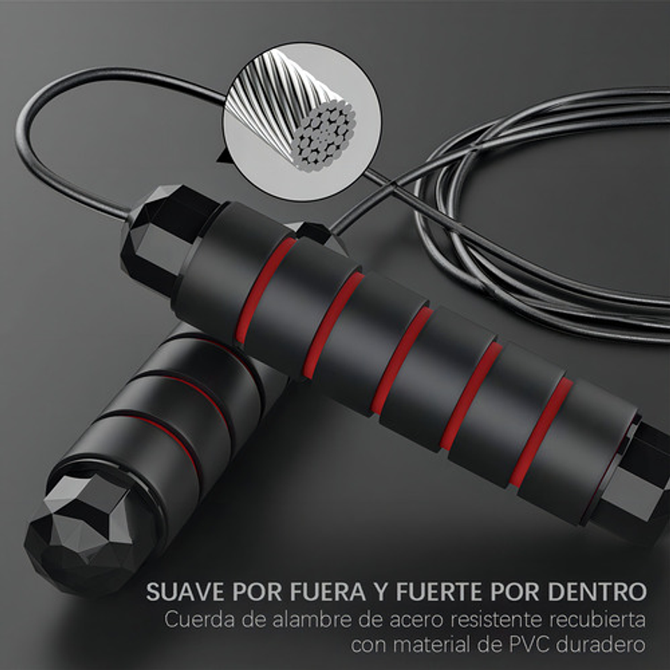 Soga Para Saltar Ajustable Oem Velocidad Con Rodamientos Ajustable Color Rojo 4