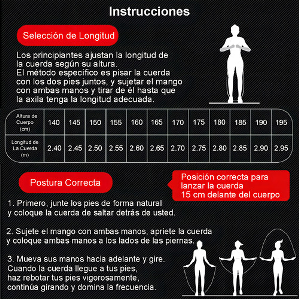 Soga Para Saltar Ajustable Oem Velocidad Con Rodamientos Ajustable Color Rojo 6