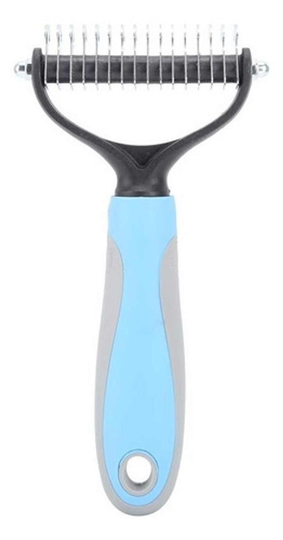 Cepillo Expulsador De Nudos Grande Xxl Para Mascotas Perros Color Azul 5