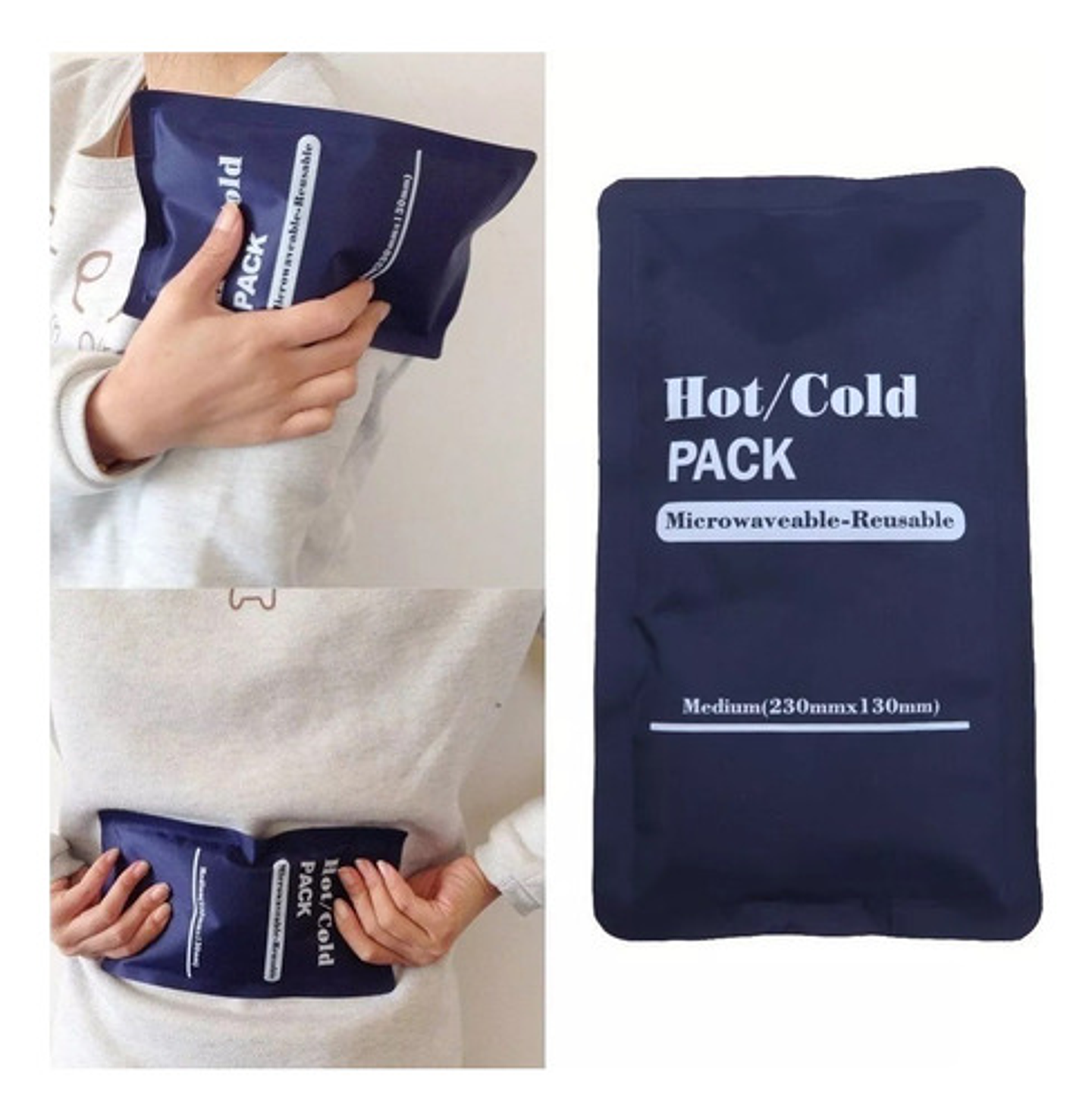 Compresa Gel Frio Calor Golpes Lesiones Reutilizable 27x13cm 3