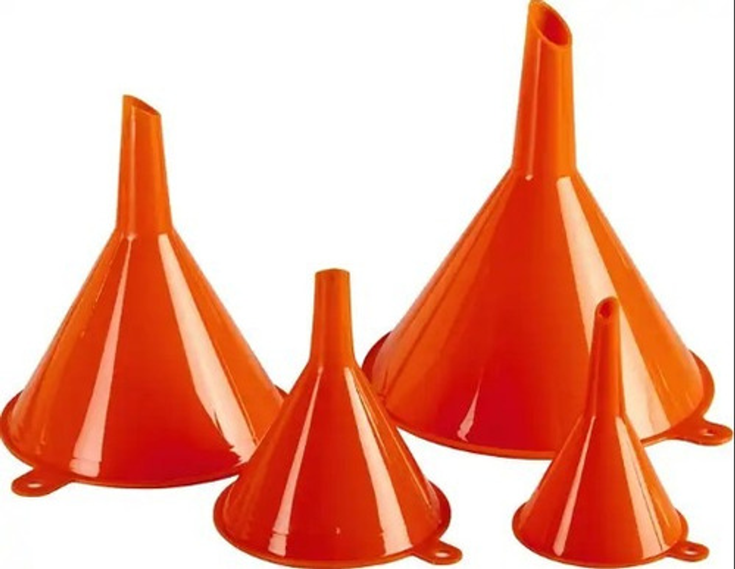 Set Embudos Multiuso Plásticos Rojo 4 Unidades A0545 3