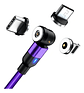 Cable Magnético Carga Rápida + Transmisión De Datos 3 En 1 Violeta - Miniatura 1