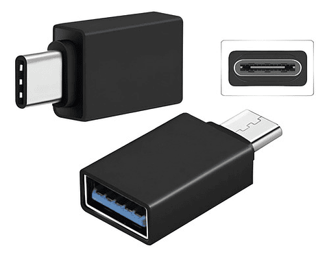 Adaptador Usb-c Macho A Usb3 Hembra Convertidor Usb Color Ne