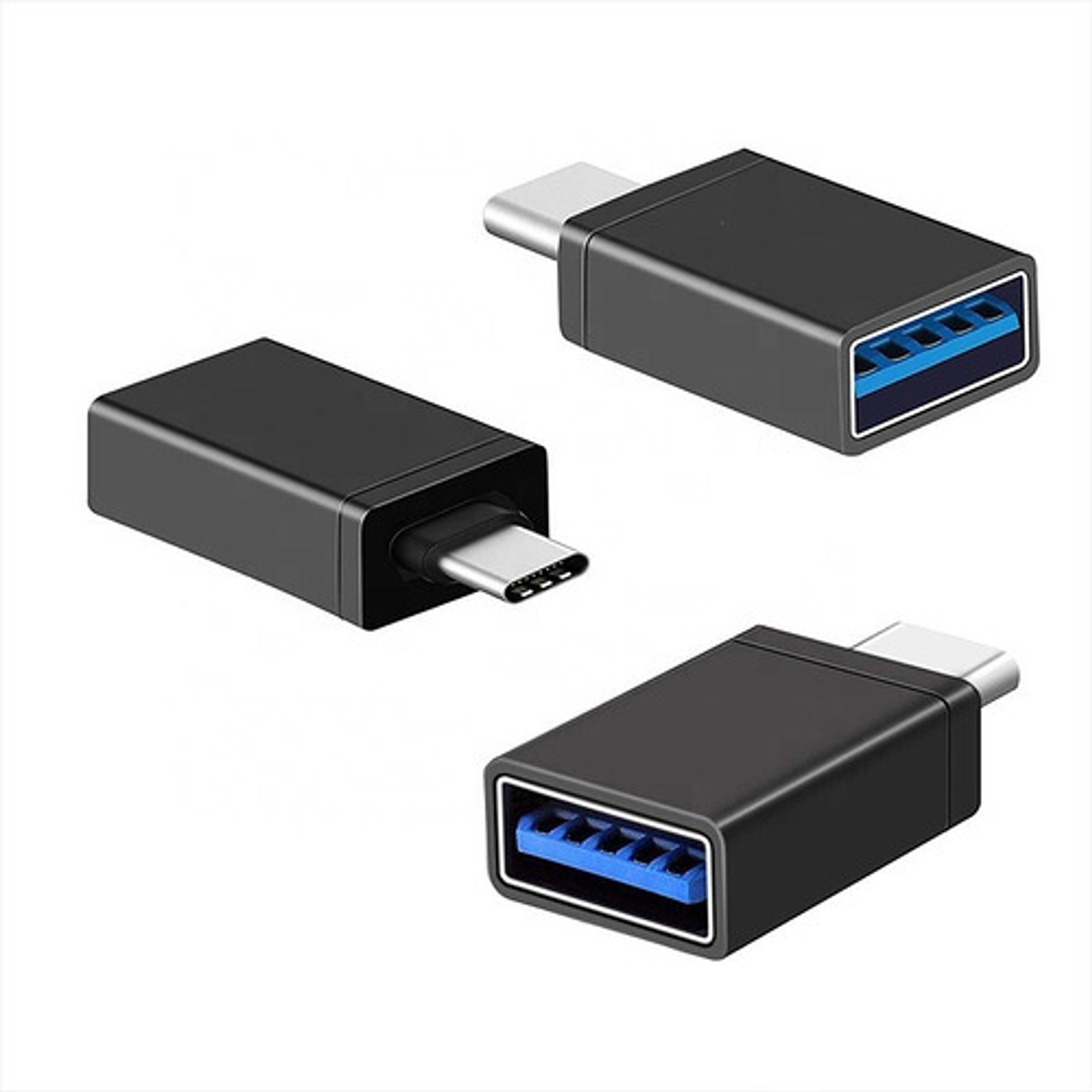 Adaptador Usb-c Macho A Usb3 Hembra Convertidor Usb Color Ne 3