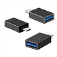 Adaptador Usb-c Macho A Usb3 Hembra Convertidor Usb Color Ne - Miniatura 3