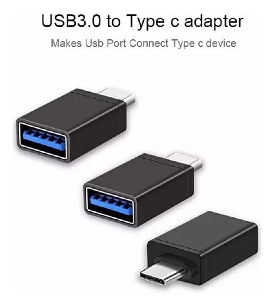 Adaptador Usb-c Macho A Usb3 Hembra Convertidor Usb Color Ne 5