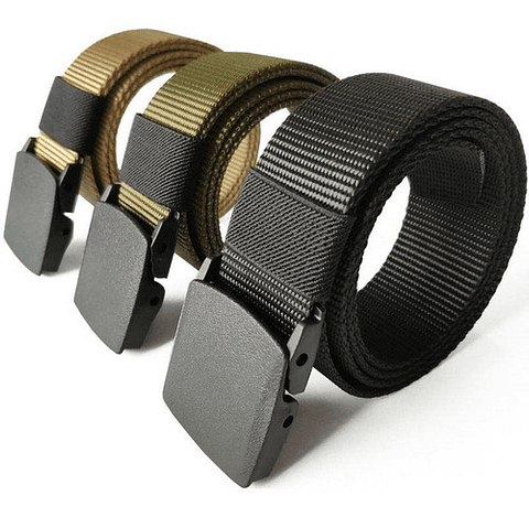 Correa/cinturon Tactico De Nylon Para Hombre Color Marrón Color Marrón Claro Talla Estándar