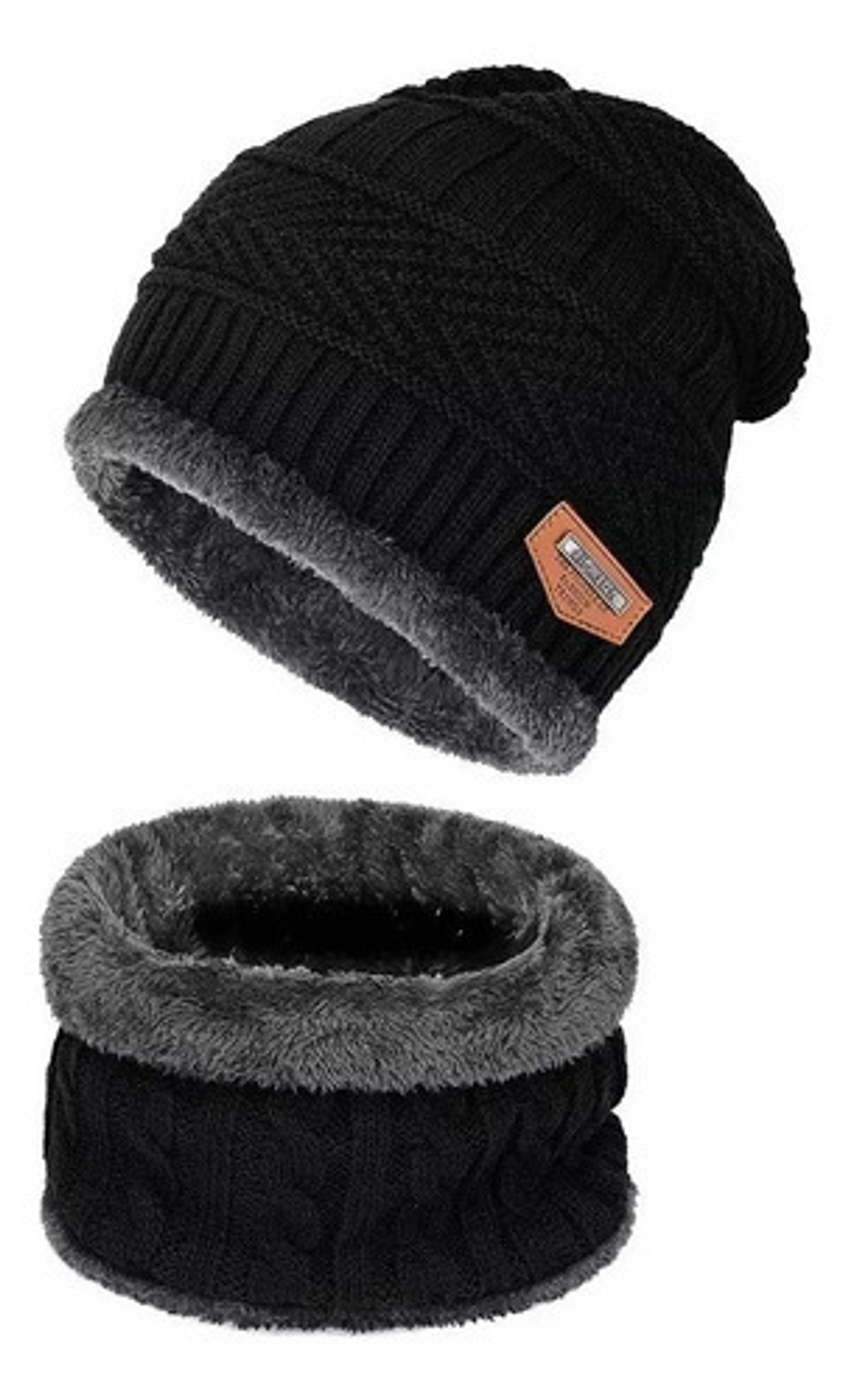 Gorro De Lana Con Interior De Chiporro + Cuello, Invierno. 4