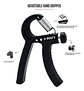 Hand Grip Ejercitadores De Mano Muñeca Antebrazo Graduable Color Negro - Miniatura 2
