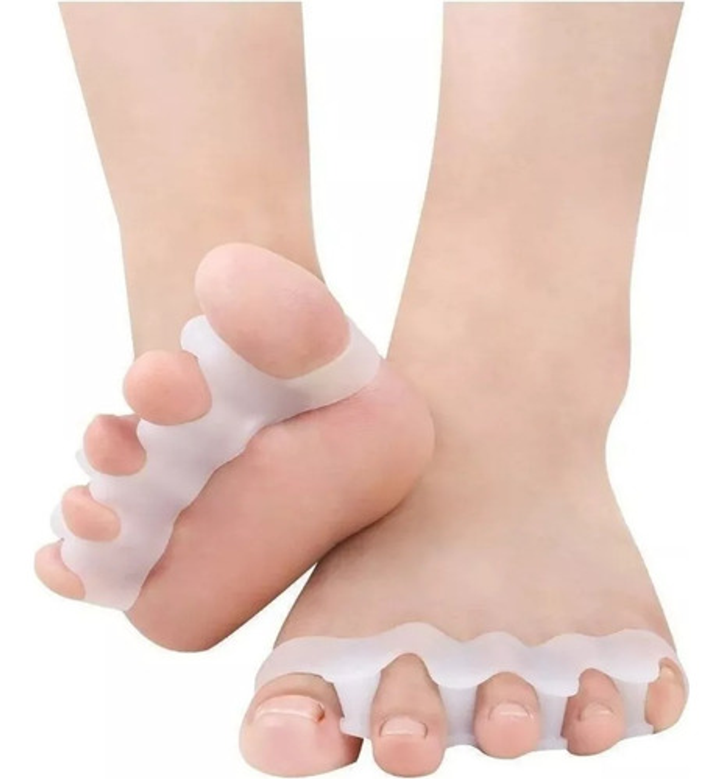 Separador Dedos Pies Corrector Juanetes Silicona Par Color T 1
