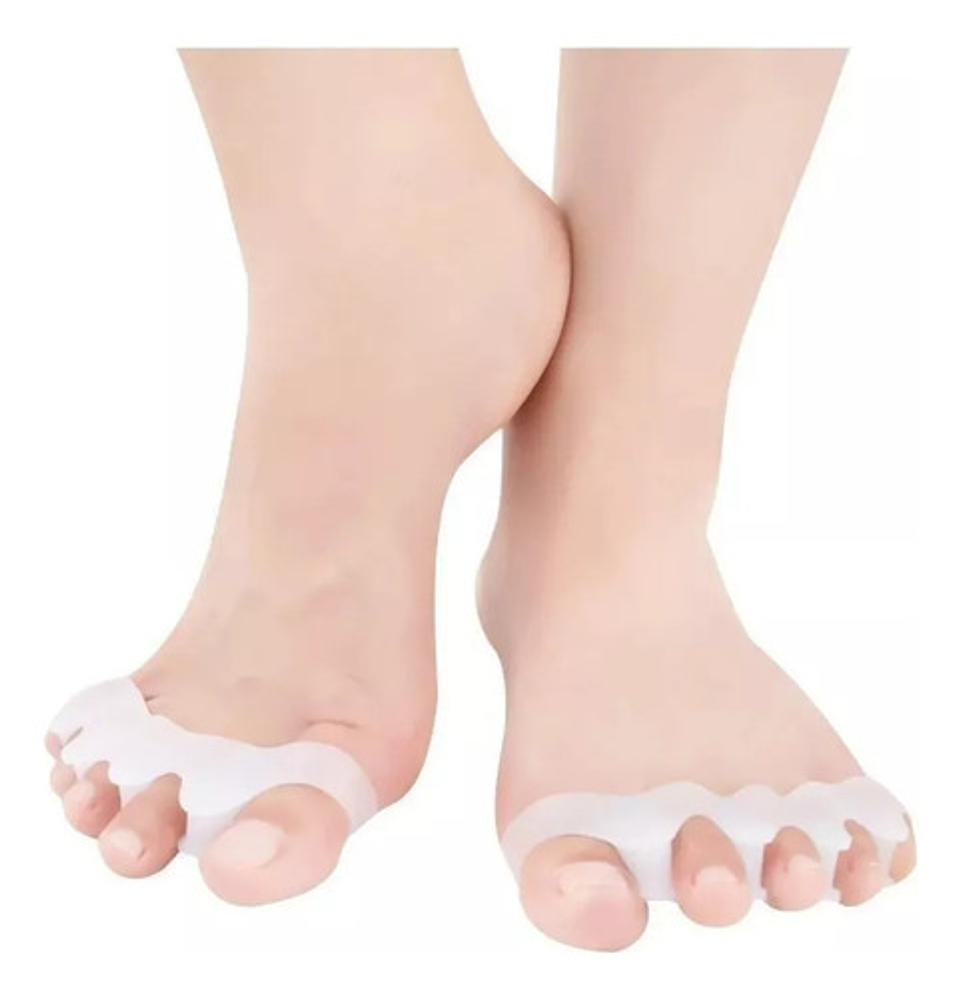 Separador Dedos Pies Corrector Juanetes Silicona Par Color T 3