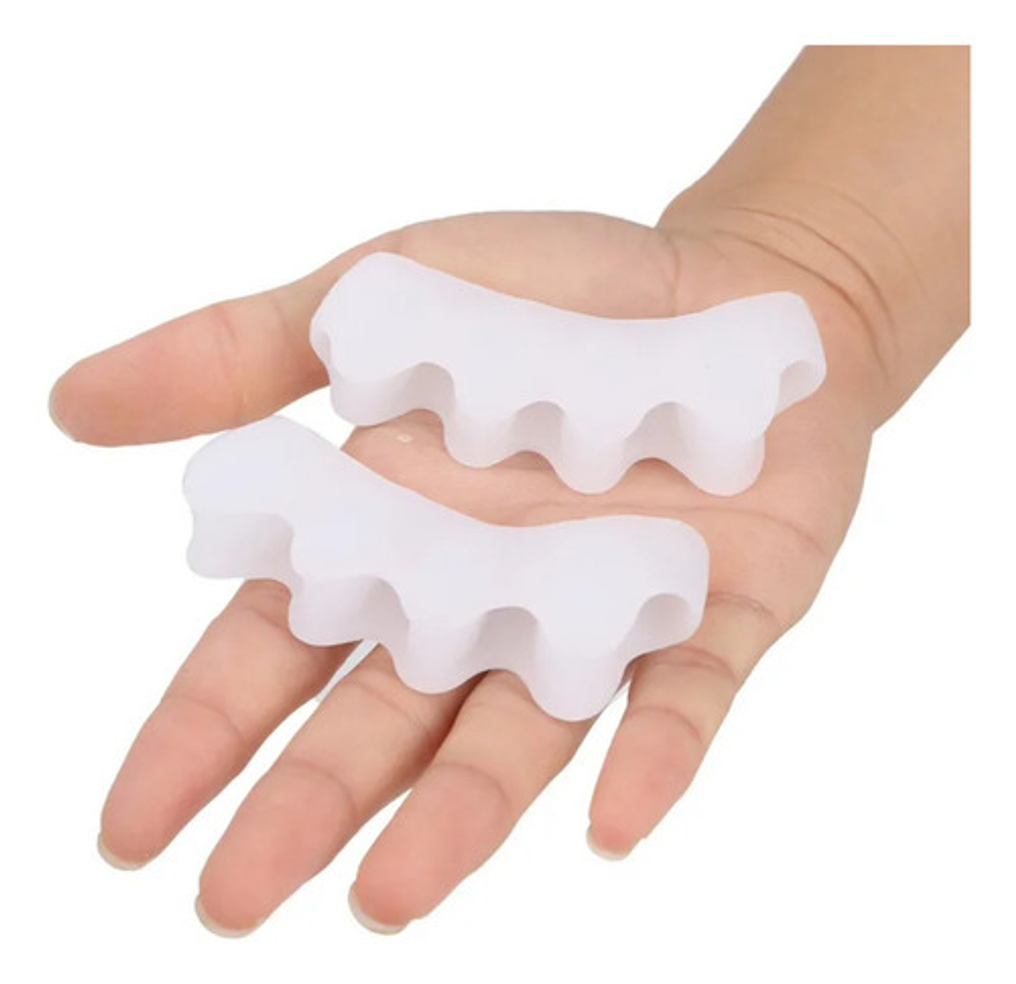 Separador Dedos Pies Corrector Juanetes Silicona Par Color T 4