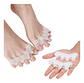 Separador Dedos Pies Corrector Juanetes Silicona Par Color T - Miniatura 7