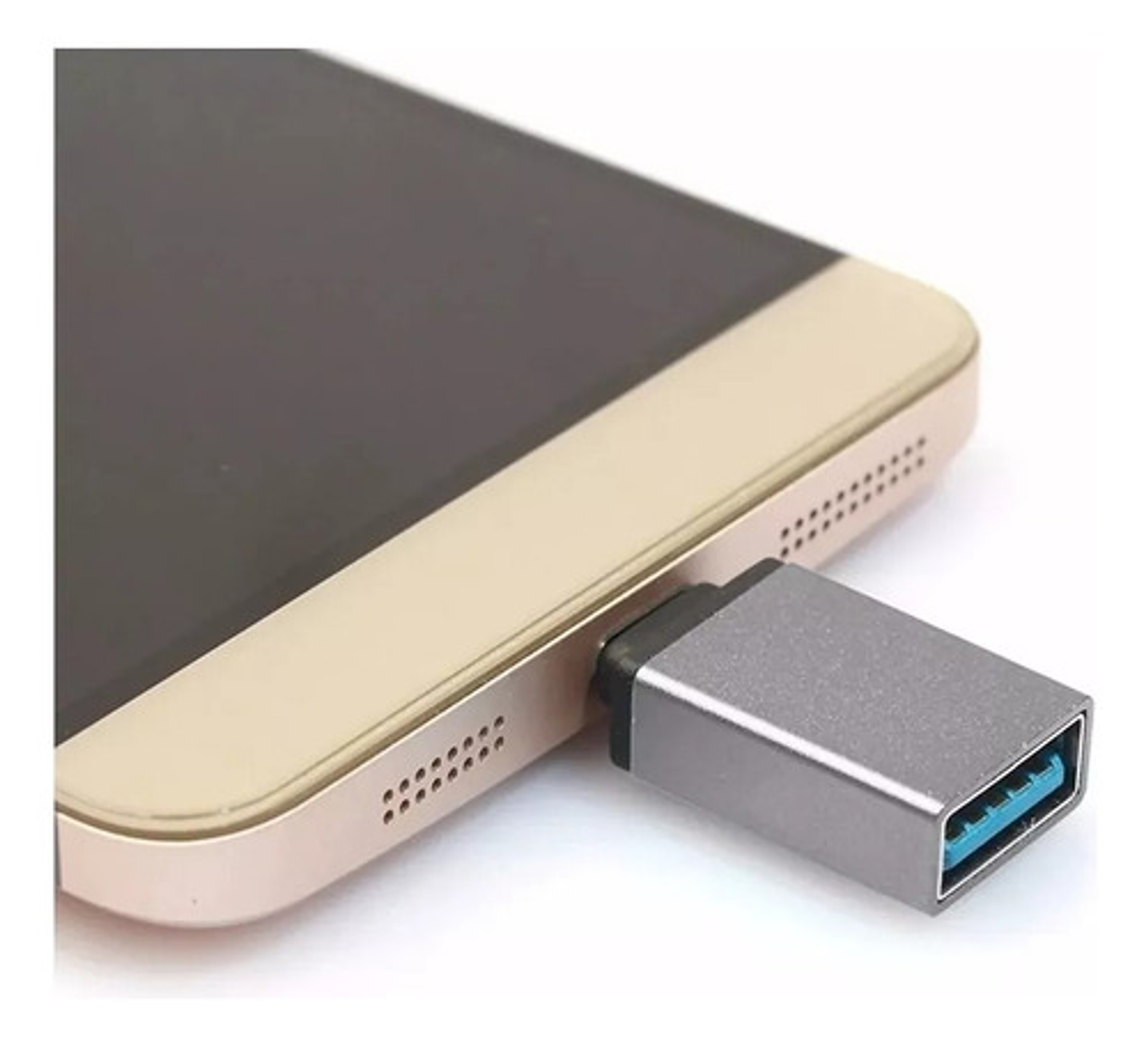 Adaptador Otg Usb Tipo C 3.1 Macho A Usb 3.0 Hembra Gris 2