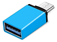 Adaptador Otg Usb Tipo C 3.1 Macho A Usb 3.0 Hembra Gris - Miniatura 3