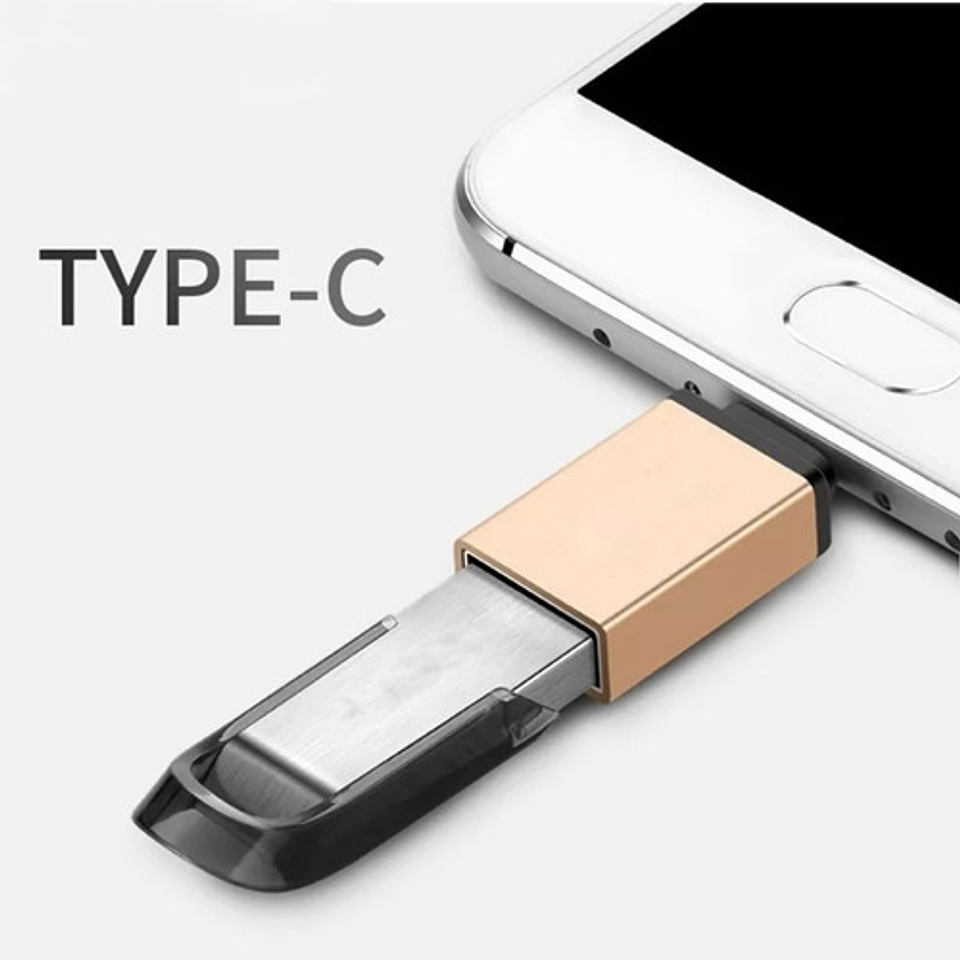 Adaptador Otg Usb Tipo C 3.1 Macho A Usb 3.0 Hembra Gris 6