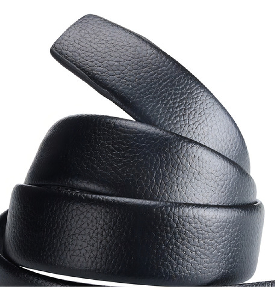 Correa/cinturon Casual Negro Para Hombre [ajustable] Talla Estandar (110-125cm) 4