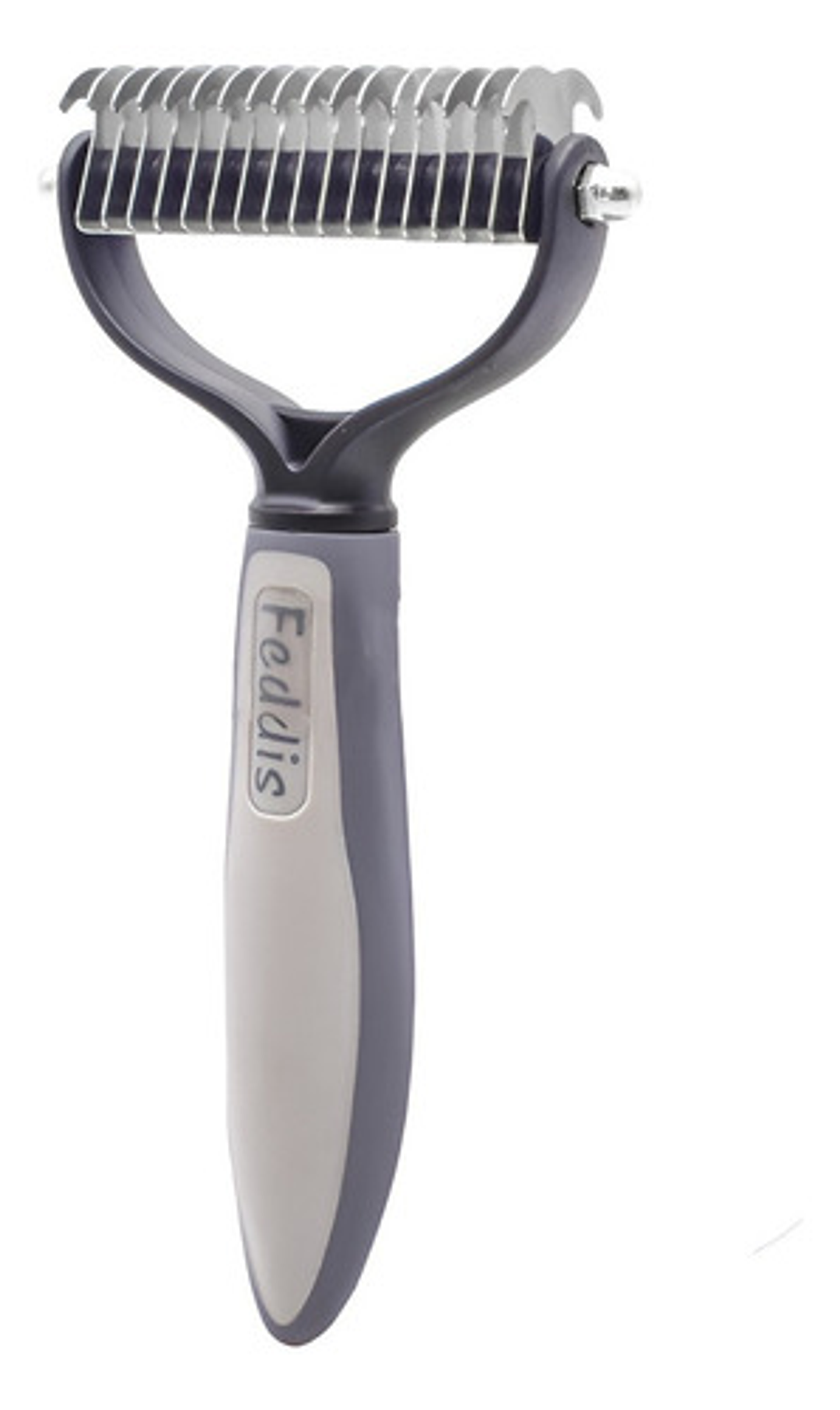 Cepillo Deslanador De Pelo Mascotas Roro Peine Quita Nudos P Color Gris 2