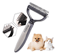 Cepillo Deslanador De Pelo Mascotas Roro Peine Quita Nudos P Color Gris - Miniatura 4
