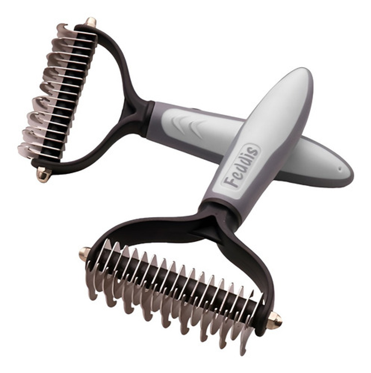 Cepillo Deslanador De Pelo Mascotas Roro Peine Quita Nudos P Color Gris 7