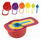 Set Tazas Cucharas Medidoras 6 Piezas Cocina Reposteria /e Color Multicolor - Miniatura 1