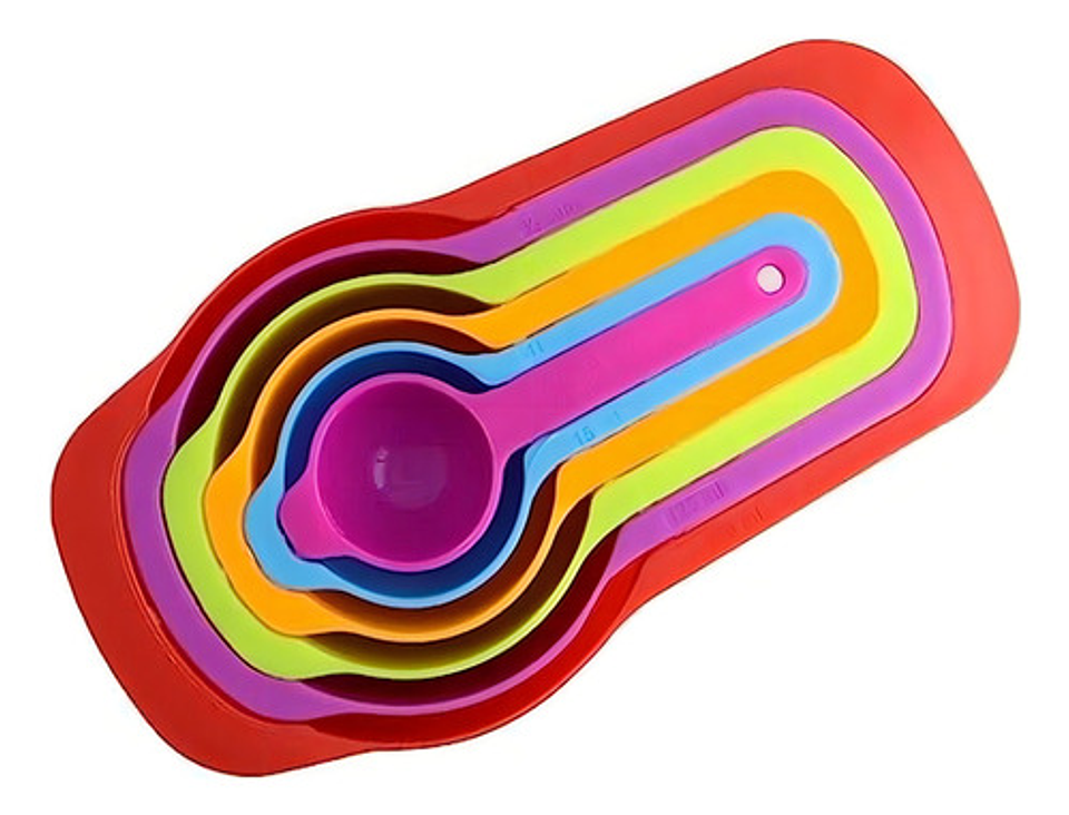 Set Cucharas Medidoras, Juego 6 Piezas De Repostería Cocina Color Multicolor 1