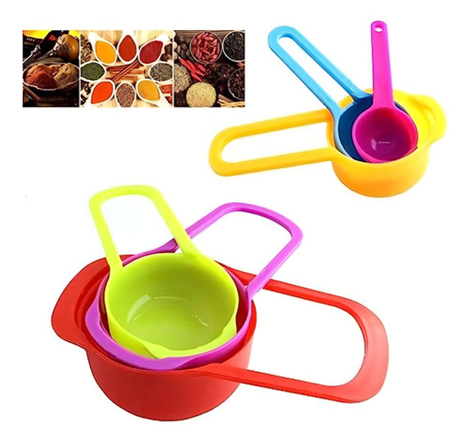Set Cucharas Medidoras, Juego 6 Piezas De Repostería Cocina Color Multicolor 3
