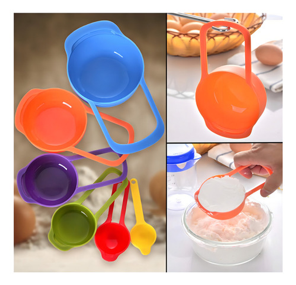 Set Cucharas Medidoras, Juego 6 Piezas De Repostería Cocina Color Multicolor 4