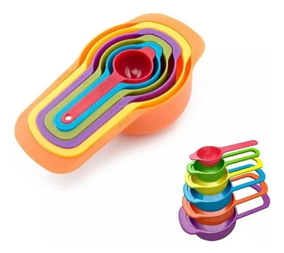 Set Cucharas Medidoras, Juego 6 Piezas De Repostería Cocina Color Multicolor 6
