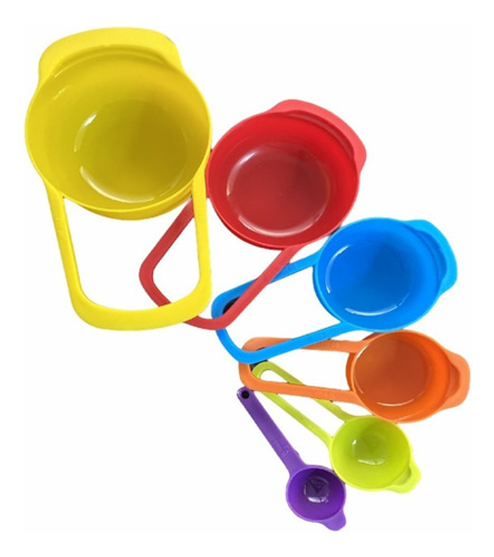 Set Cucharas Medidoras, Juego 6 Piezas De Repostería Cocina Color Multicolor 10