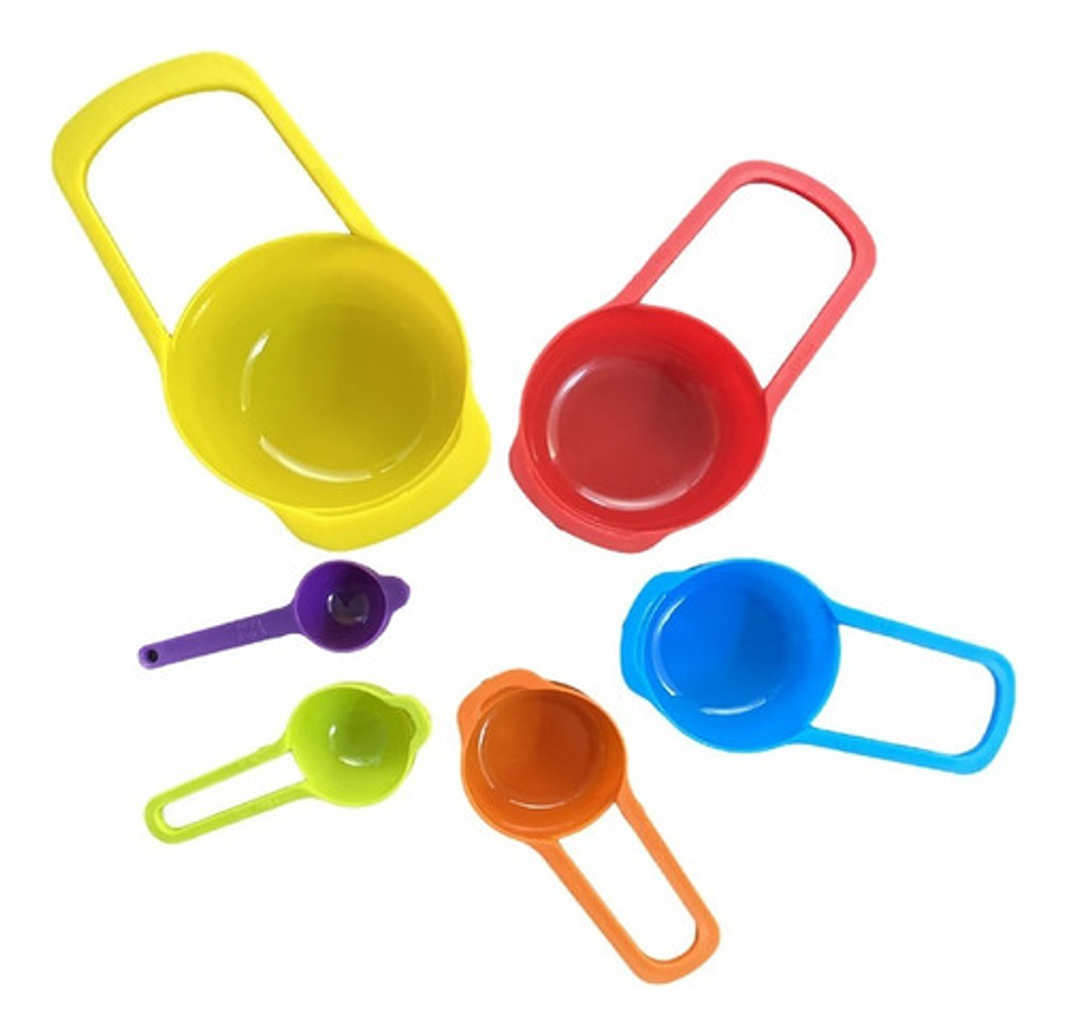 Set Cucharas Medidoras, Juego 6 Piezas De Repostería Cocina Color Multicolor 11