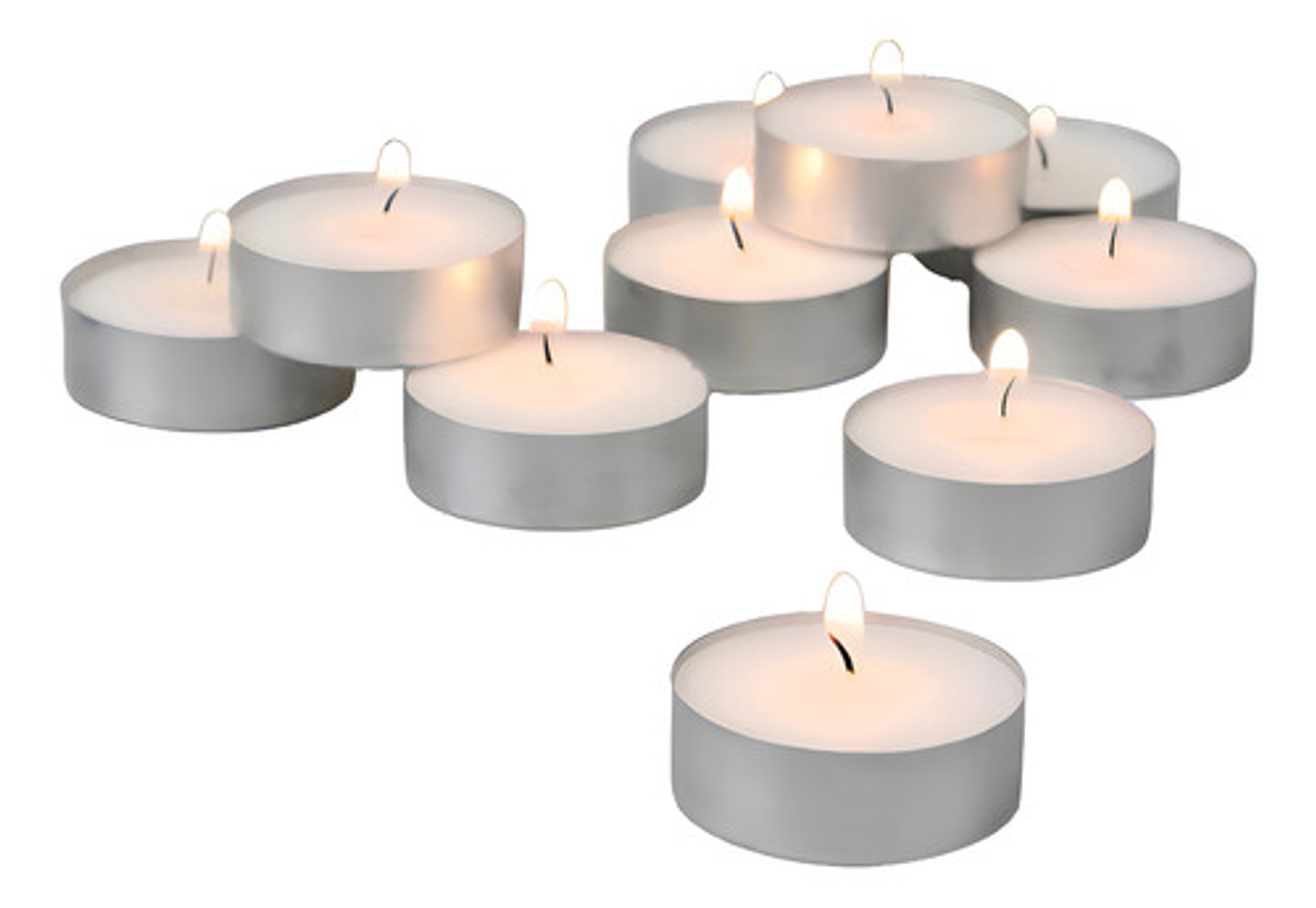 Pack 50 Velas Tea Light Esoterismo Decoración Limpieza Luz Color Blanco 1