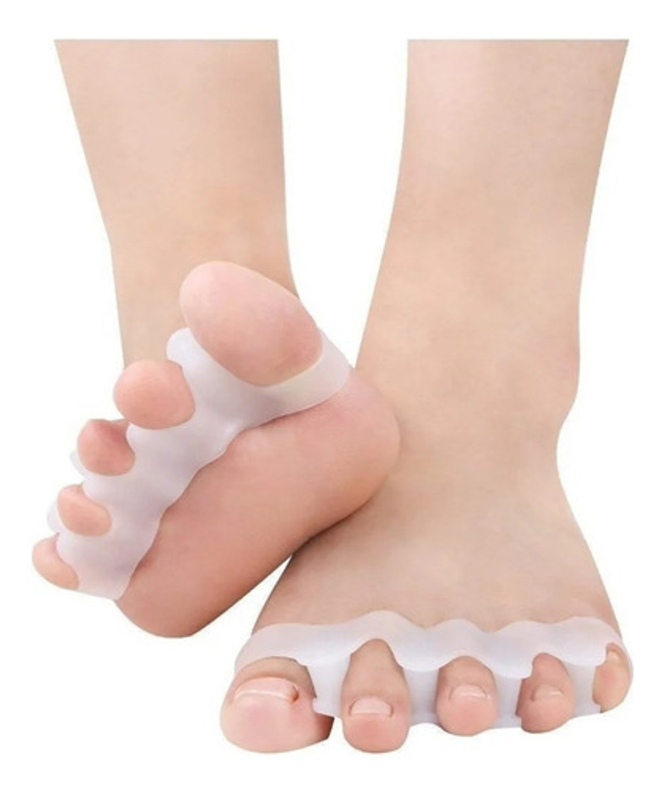 Separador Dedos Pie Corrector Juanete Protector Silicona Par 1