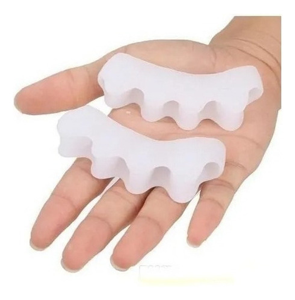 Separador Dedos Pie Corrector Juanete Protector Silicona Par 2