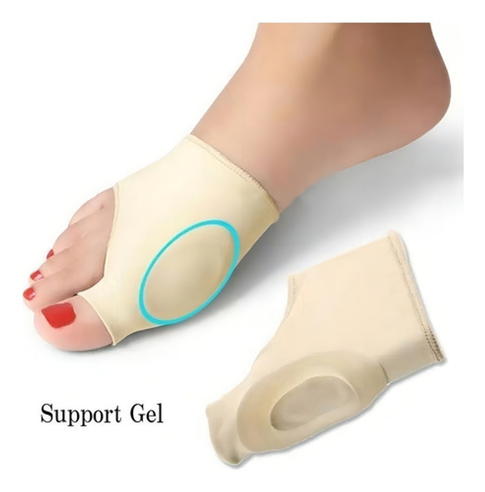 Calcetines Correctores Juanetes Gel Bealty Star Beige Silicona Ajustables 8