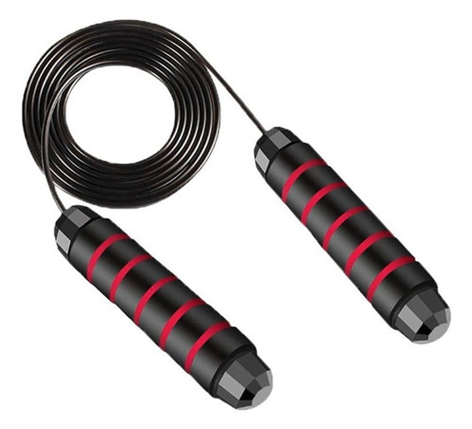 Cuerda Para Saltar Cardio Crossfit Deporte Velocidad Color Rojo 3