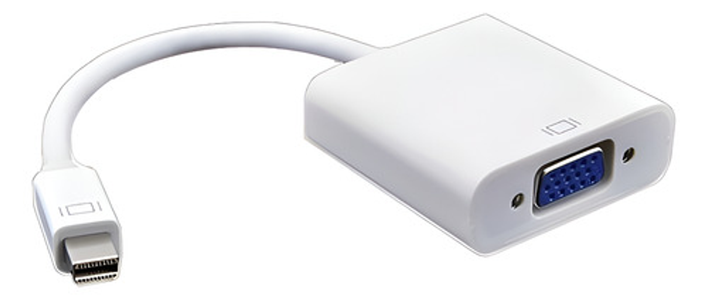 Cable Adaptador Global Vga A Mini Displayport 15cm Blanco Modelo Adap-minidp-vga 1