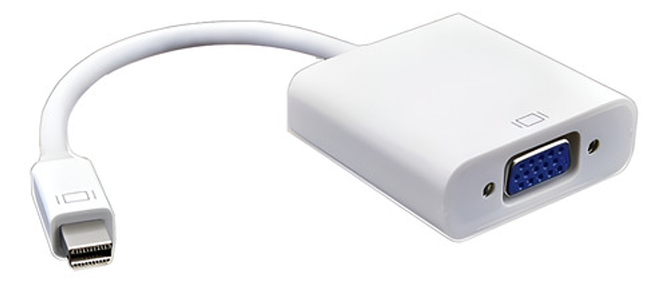 Cable Adaptador Global Vga A Mini Displayport 15cm Blanco Modelo Adap-minidp-vga 1