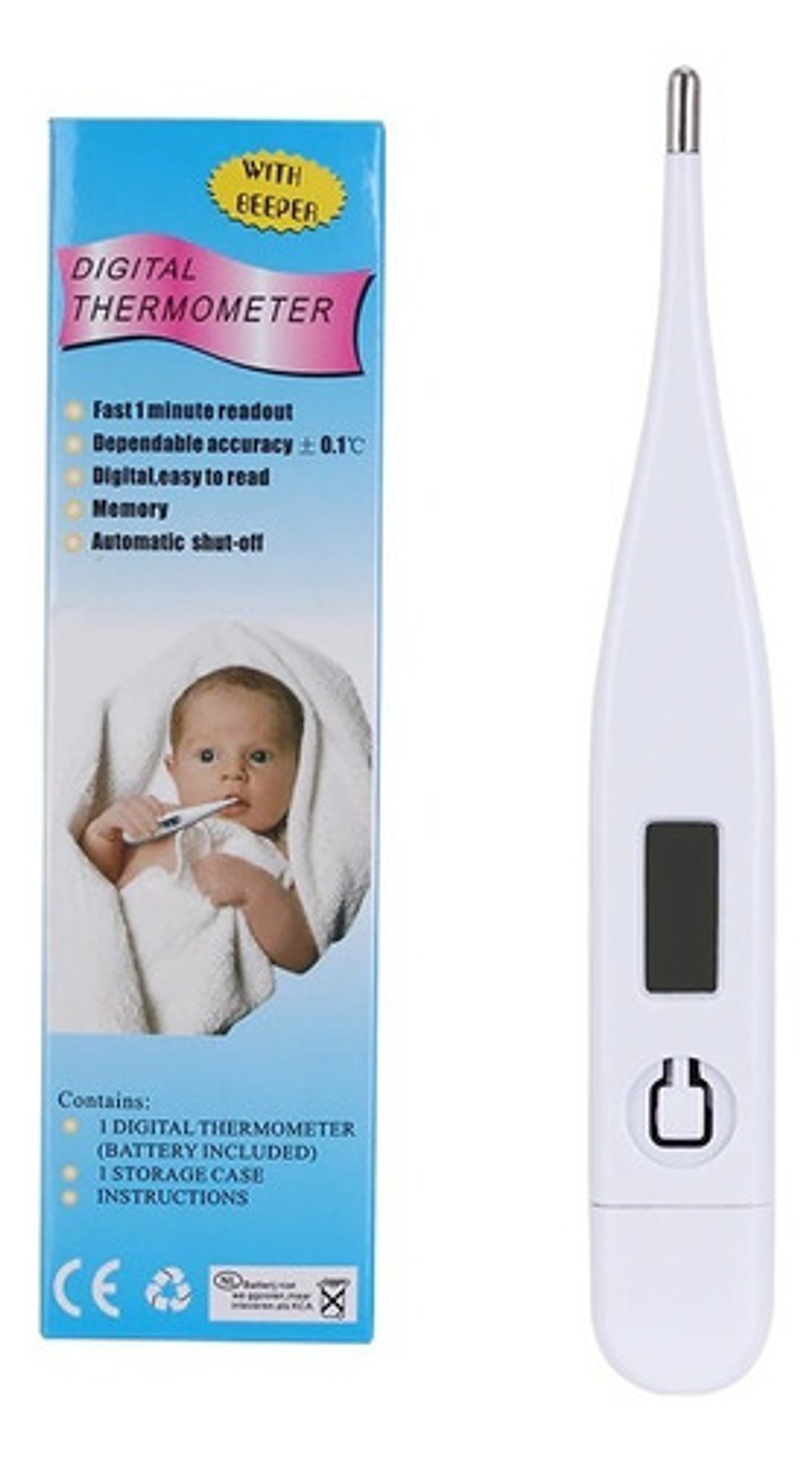 Termómetro Corporal Digital Tipo Lapiz Bebe  1