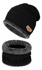 3 Gorros Invierno De Lana Con Interior Chiporro Cuello Gorra - Miniatura 2