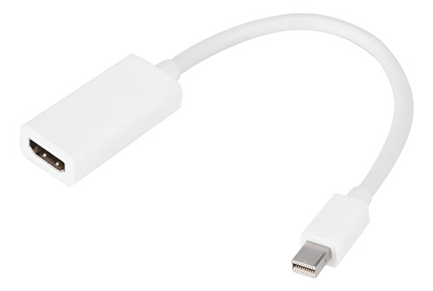 Mini Display Port A Hdmi Adaptador Color Blanco 1